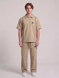 Casual Short-Sleeve Polo and Pants Matching Set | Fabric Studio