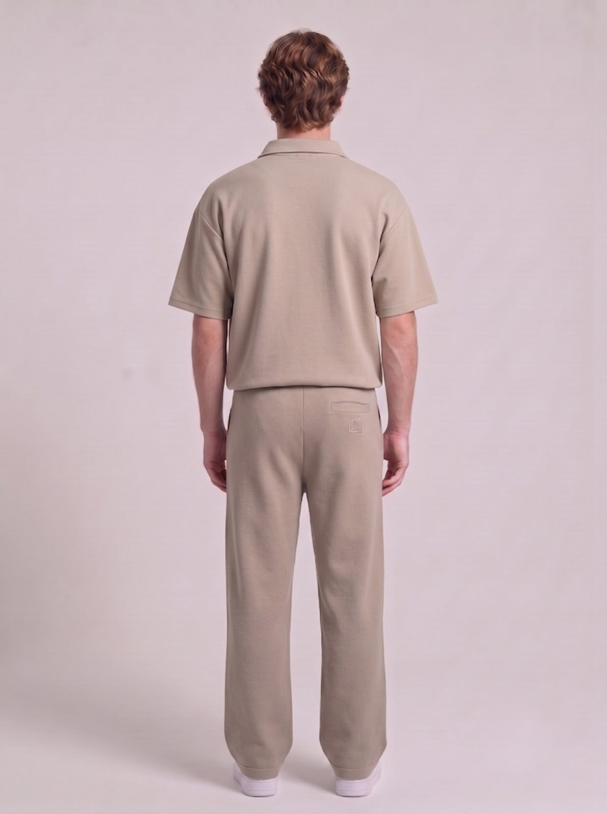 Casual Short-Sleeve Polo and Pants Matching Set | Fabric Studio