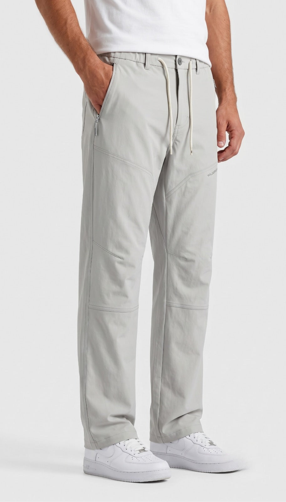 Casual Paneled Joggers with Zip Pockets | Fabric Studio