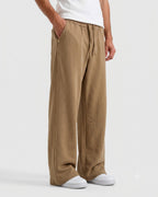 Taupe Drawstring Relaxed Fit Lounge Pants | Fabric Studio