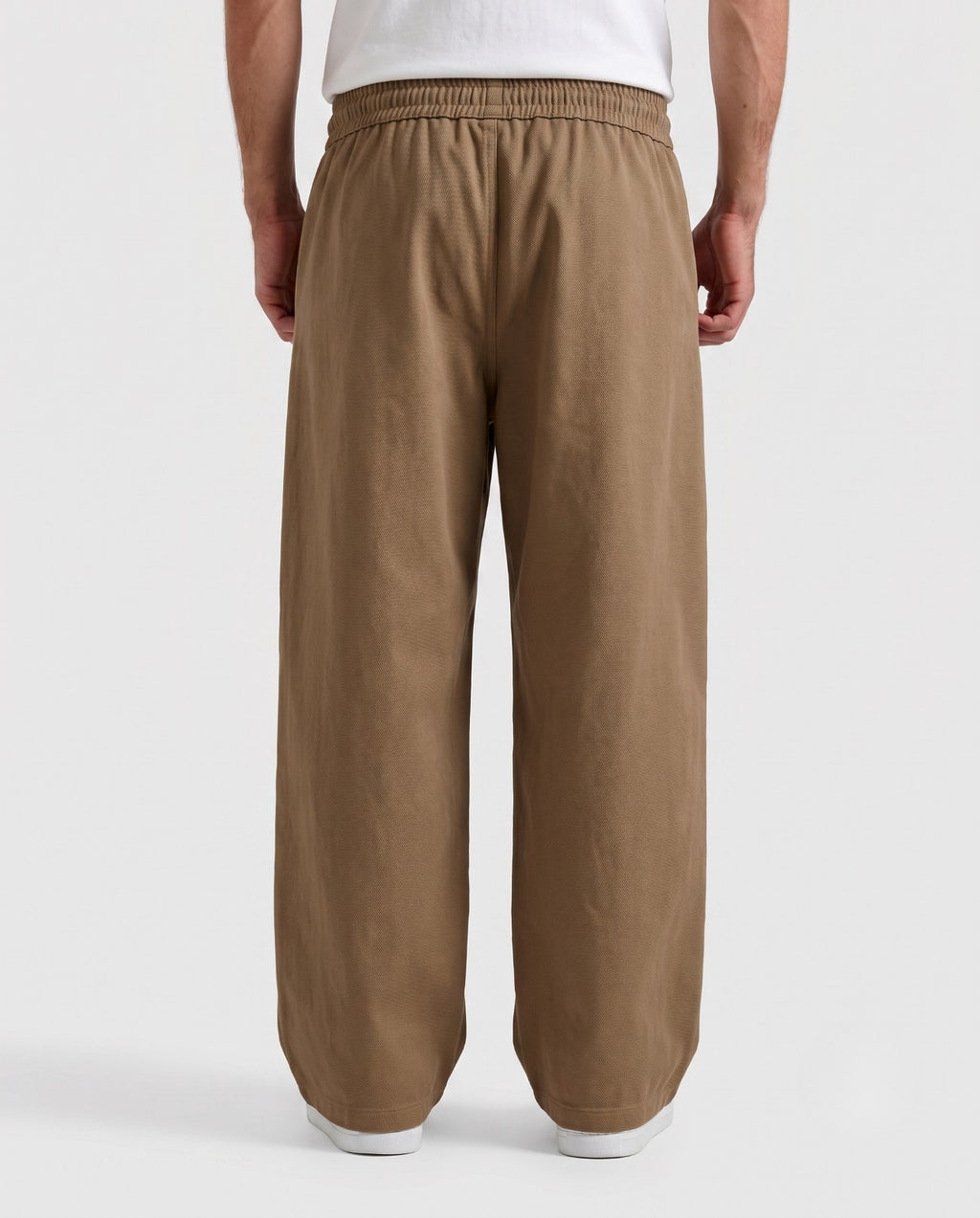 Taupe Drawstring Relaxed Fit Lounge Pants | Fabric Studio