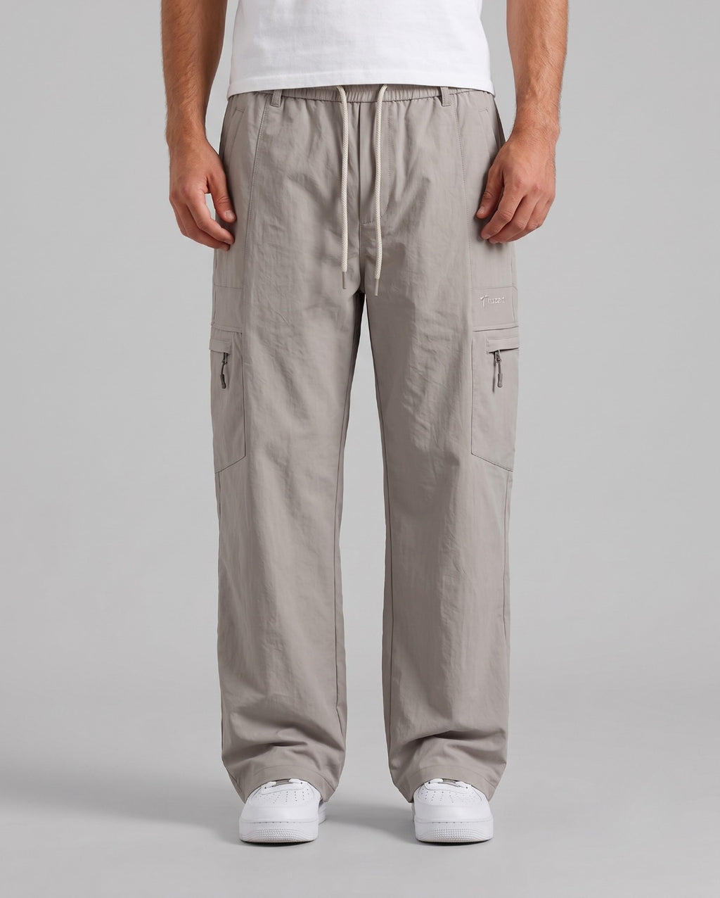 Casual Relaxed-Fit Utility Pants with Zip Pockets | Fabric Studio