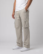 Casual Relaxed-Fit Utility Pants with Zip Pockets | Fabric Studio