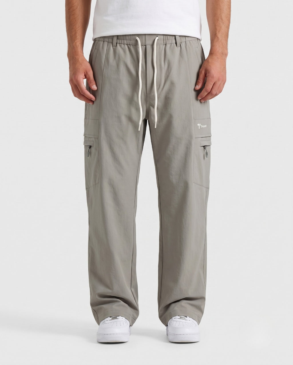 Casual Relaxed-Fit Utility Pants with Zip Pockets | Fabric Studio
