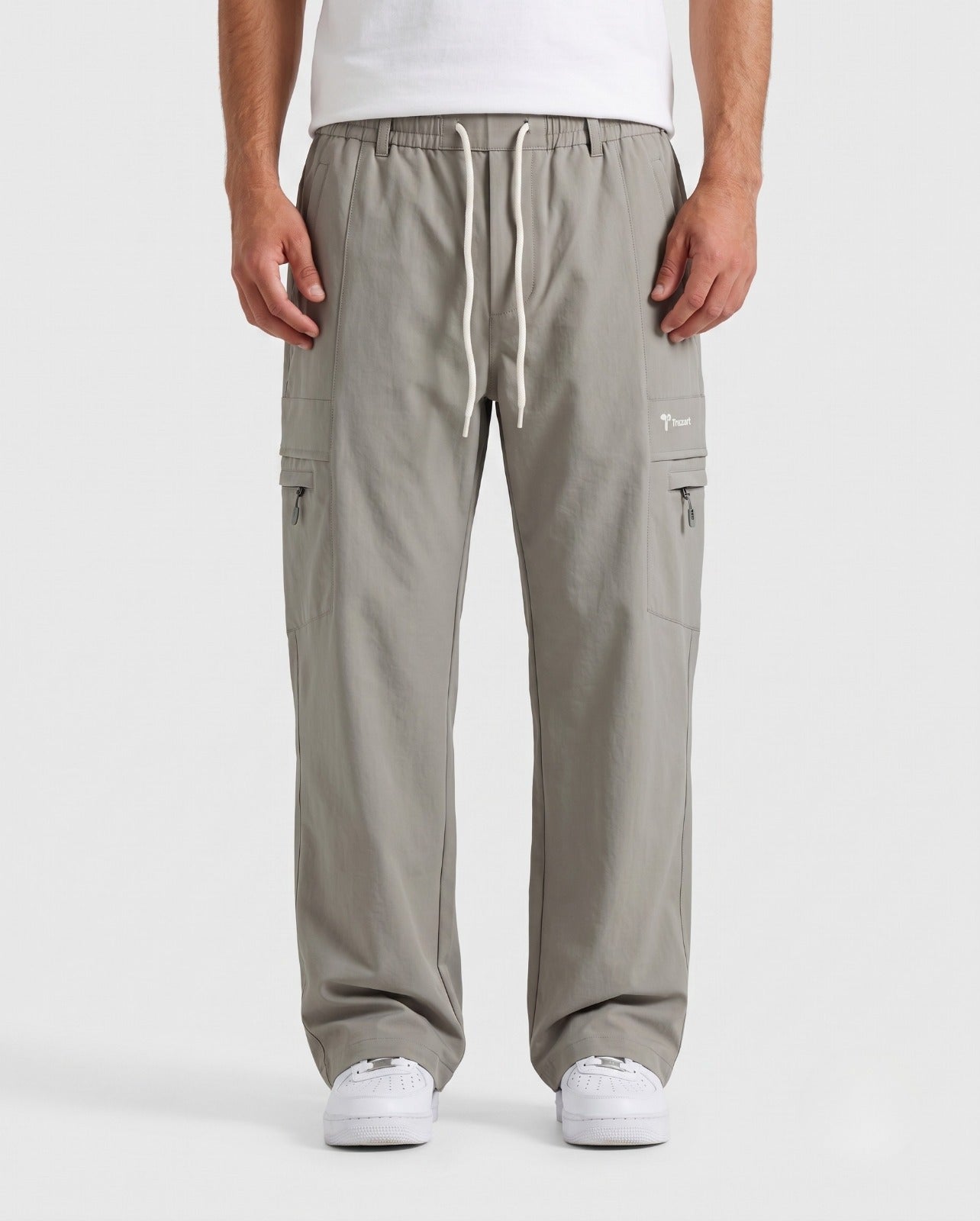 Casual Relaxed-Fit Utility Pants with Zip Pockets | Fabric Studio
