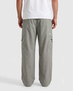 Casual Drawstring Utility Trousers with Zipper Pockets | Fabric Studio